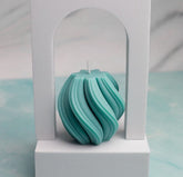 Snowflake Twirl Decorative Candle